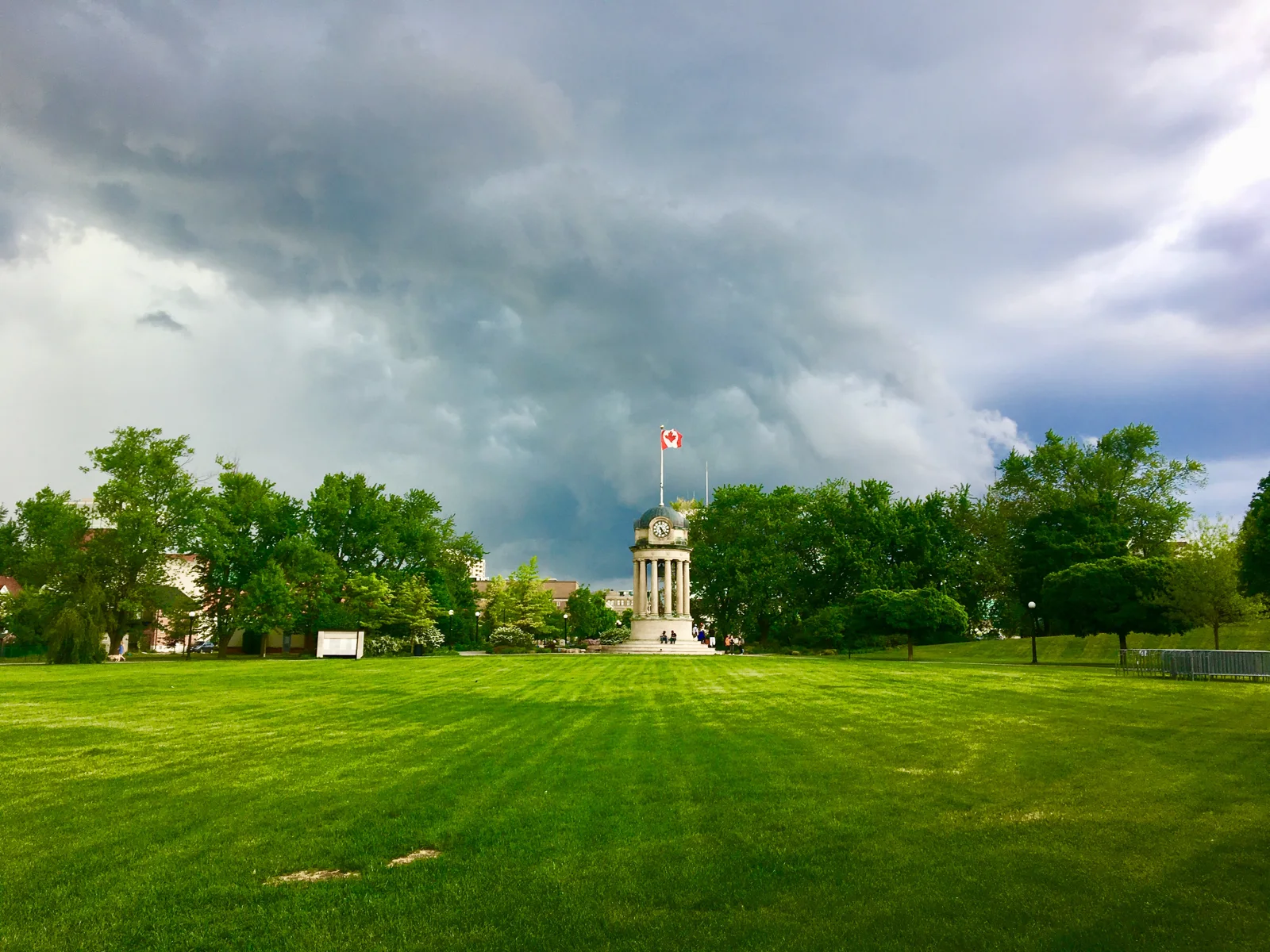 Historic clock tower at Victoria Park, Kitchener